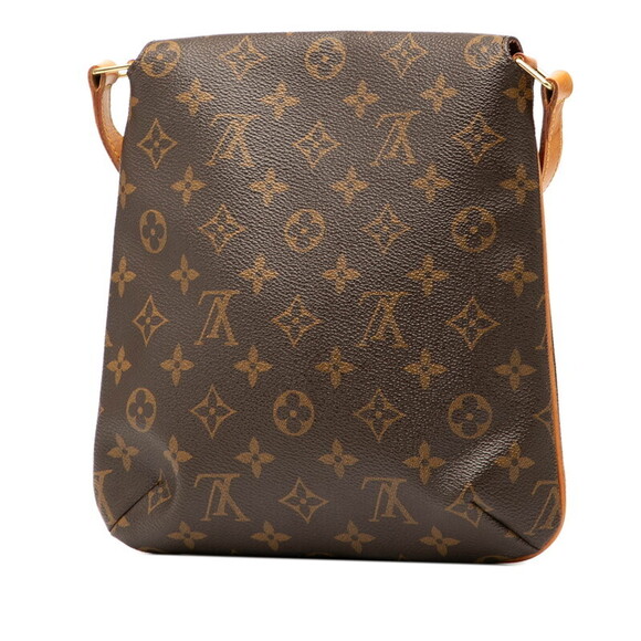 Louis Vuitton Handbags - Louis Vuitton Brown Handbag Leather Short Monogram Bag Salsa Shoulder Musette